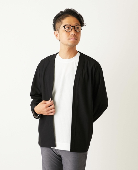 バランサーキュラー/ツイル | ボタンレスカーディガン 詳細画像 ブラウン 23