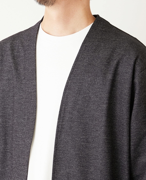 バランサーキュラー/ツイル | ボタンレスカーディガン 詳細画像 ブラウン 6