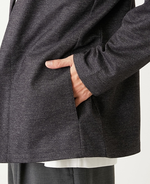 バランサーキュラー/ツイル | ボタンレスカーディガン 詳細画像 ブラウン 8