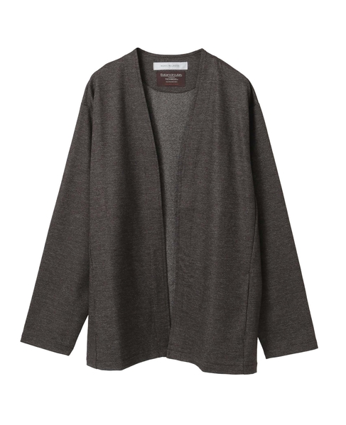 バランサーキュラー/ツイル | ボタンレスカーディガン 詳細画像 ブラウン 9