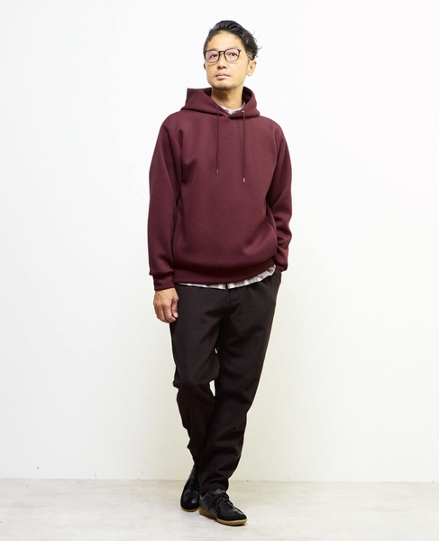 アヤクッションスプリットラグランフーディ 詳細画像 ボルドー 4