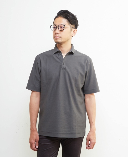 カルキュロメッシュスッキパーポロシャツ 詳細画像 グレー 14