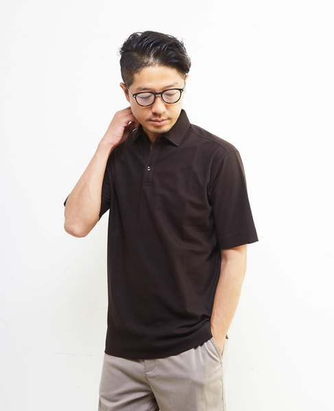 カルキュロメッシュスッキパーポロシャツ 詳細画像 グレー 18