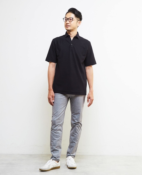 カルキュロメッシュスッキパーポロシャツ 詳細画像 グレー 24