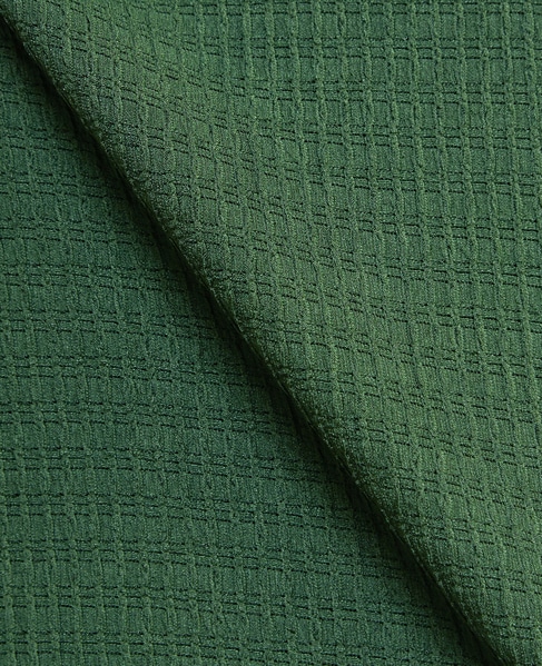 テクスチャーメッシュスキッパーポロシャツ 詳細画像 グリーン 4