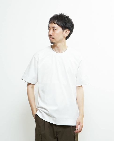 マーセライズドスムースフェイクレイヤードTシャツ 詳細画像 ホワイト 1