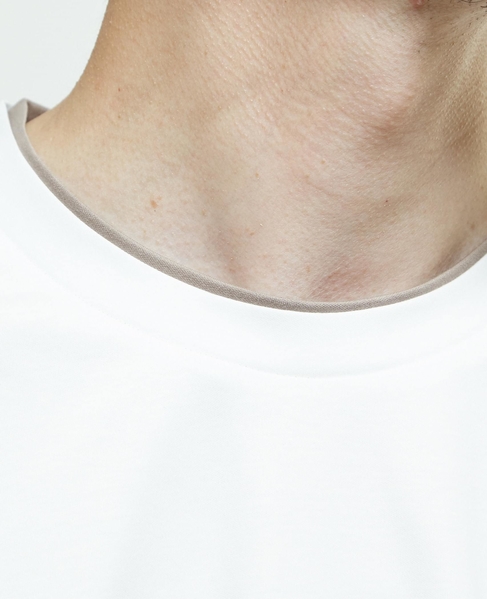 マーセライズドスムースフェイクレイヤードTシャツ 詳細画像 ホワイト 10