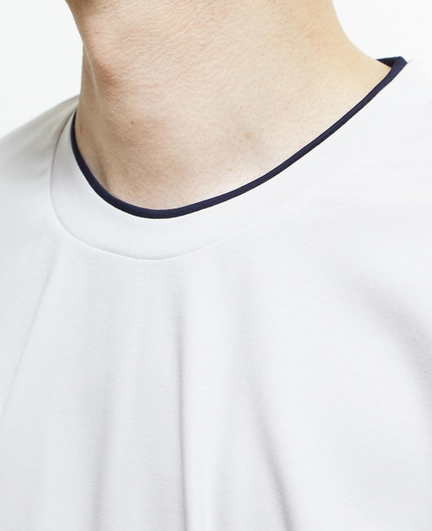マーセライズドスムースフェイクレイヤードTシャツ 詳細画像 ホワイト 13