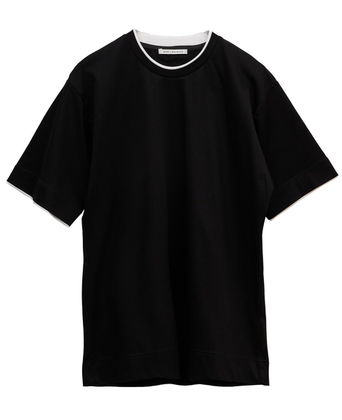 マーセライズドスムースフェイクレイヤードTシャツ 詳細画像 ホワイト 14