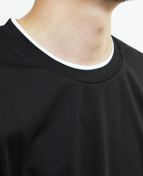 マーセライズドスムースフェイクレイヤードTシャツ 詳細画像 ホワイト 16