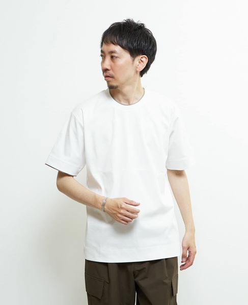 マーセライズドスムースフェイクレイヤードTシャツ 詳細画像 ホワイト 17