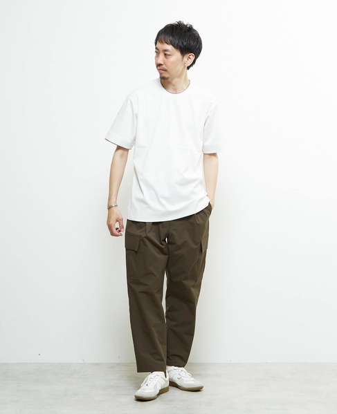 マーセライズドスムースフェイクレイヤードTシャツ 詳細画像 ホワイト 19