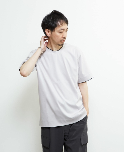 マーセライズドスムースフェイクレイヤードTシャツ 詳細画像 ホワイト 21