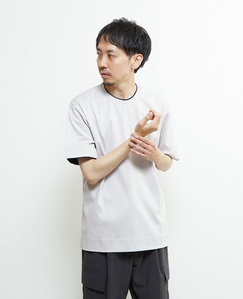 マーセライズドスムースフェイクレイヤードTシャツ 詳細画像 ホワイト 22