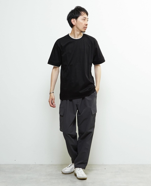 マーセライズドスムースフェイクレイヤードTシャツ 詳細画像 ホワイト 28