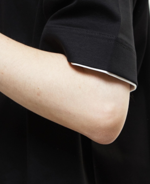 マーセライズドスムースフェイクレイヤードTシャツ 詳細画像 ホワイト 7