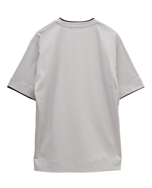 マーセライズドスムースフェイクレイヤードTシャツ 詳細画像 ライトグレー 3