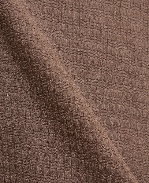 テクスチャーメッシュクルーネックTシャツ 詳細画像 ブラウン 8