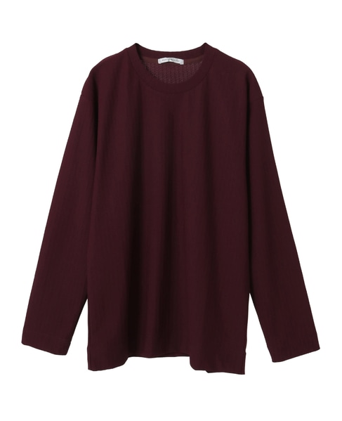 ストレッチストライプクルーネックTシャツ 詳細画像 ホワイト 10