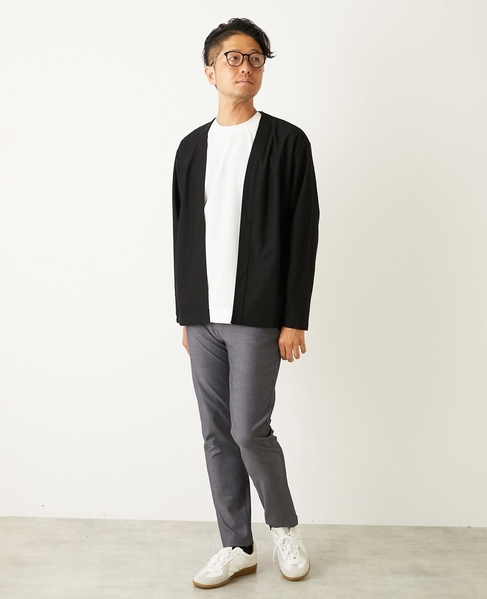 ストレッチストライプクルーネックTシャツ 詳細画像 ホワイト 18