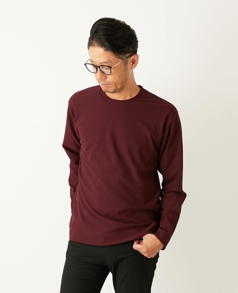 ストレッチストライプクルーネックTシャツ 詳細画像 ホワイト 21