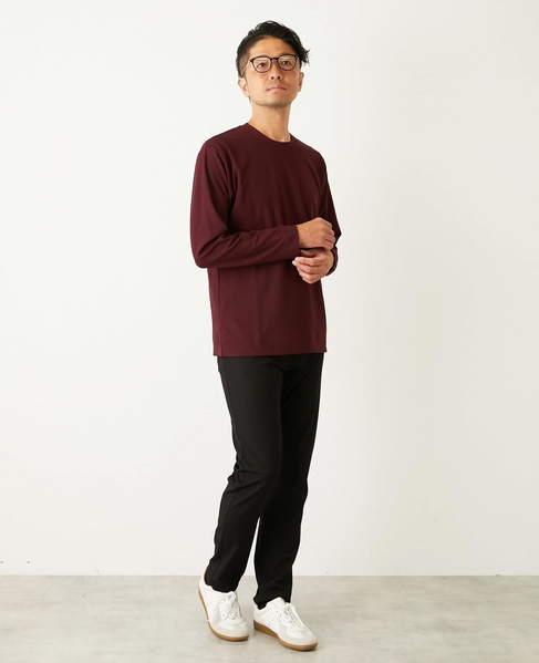 ストレッチストライプクルーネックTシャツ 詳細画像 ホワイト 22