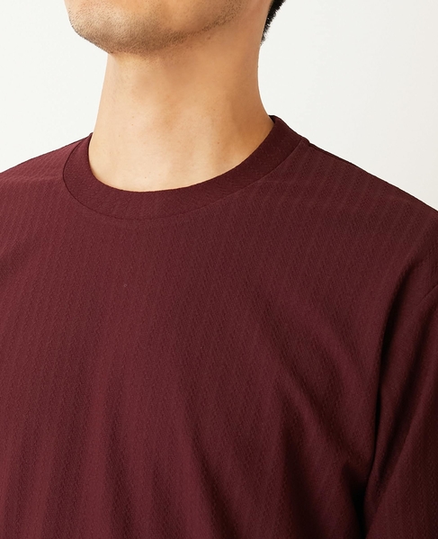 ストレッチストライプクルーネックTシャツ 詳細画像 ホワイト 6