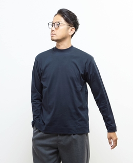 スビンプラチナムモックネックTシャツ