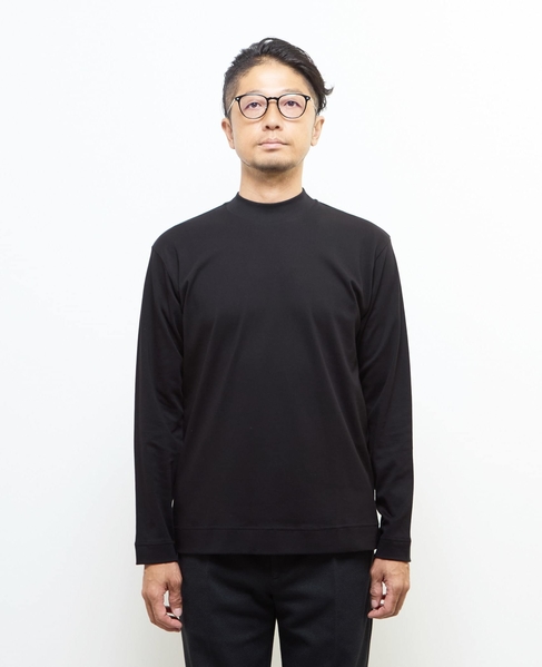 スビンプラチナムモックネックTシャツ 詳細画像 ホワイト 2