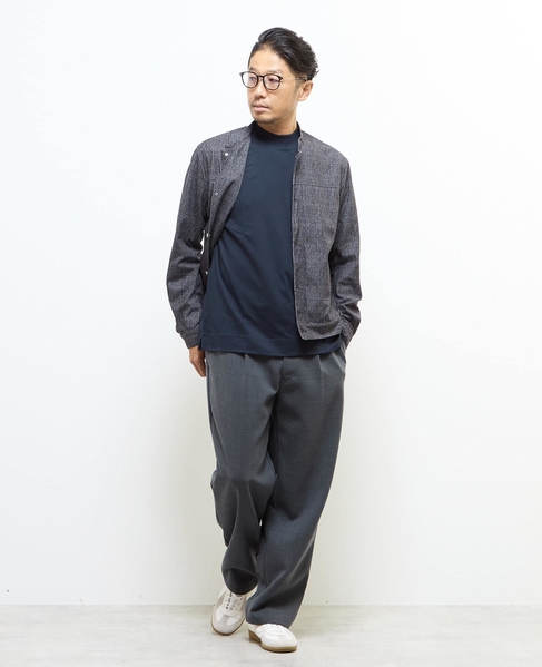 スビンプラチナムモックネックTシャツ 詳細画像 ホワイト 24