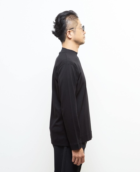 スビンプラチナムモックネックTシャツ 詳細画像 ホワイト 5