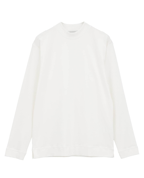 スビンプラチナムモックネックTシャツ 詳細画像 ホワイト 8