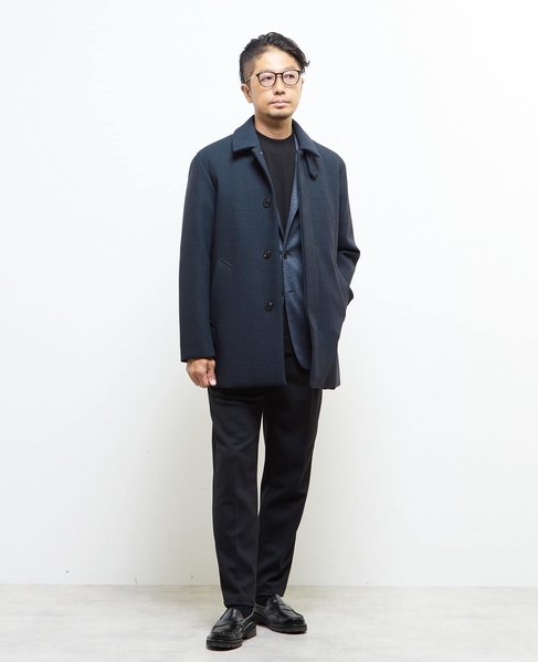 スビンプラチナムモックネックTシャツ 詳細画像 ネイビー 6