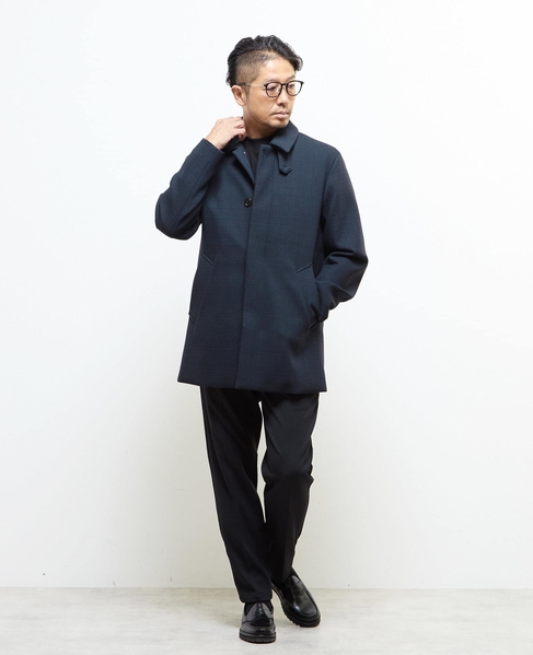 スビンプラチナムモックネックTシャツ 詳細画像 ネイビー 7