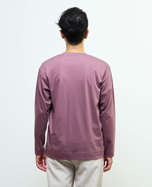 マーセライズドスムース クルーネックロングスリーブTシャツ 詳細画像 ホワイト 4