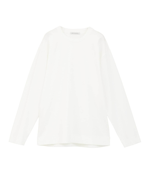 マーセライズドスムース クルーネックロングスリーブTシャツ 詳細画像 ホワイト 8