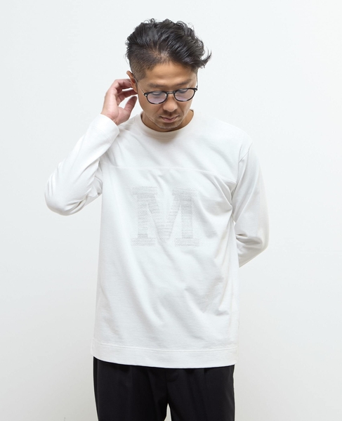 リサイクルコットンフットボールシャツ 詳細画像 ホワイト 19