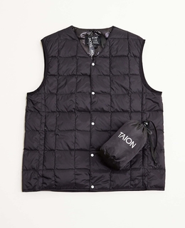 【TAION/タイオン】 Vネックインナーダウンベスト