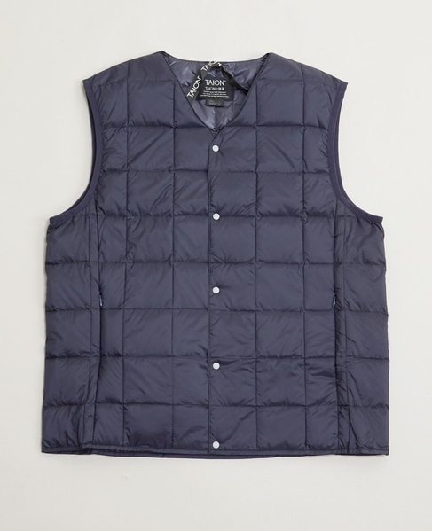 【TAION/タイオン】 Vネックインナーダウンベスト 詳細画像 ダークブラウン 10