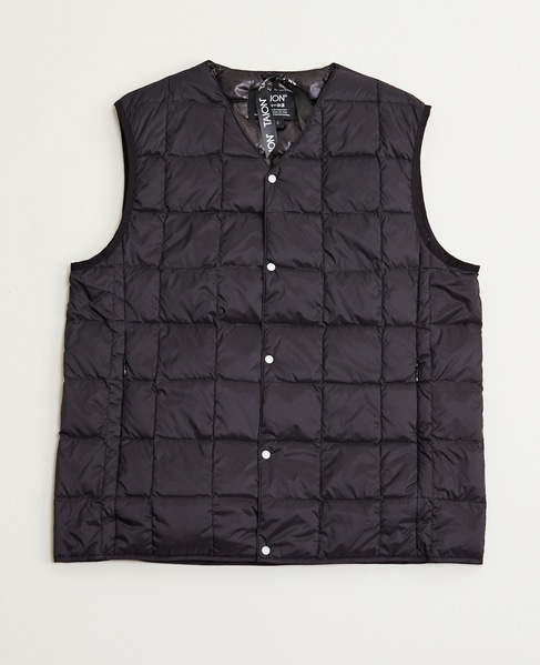 【TAION/タイオン】 Vネックインナーダウンベスト 詳細画像 ダークブラウン 16