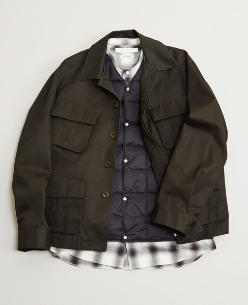 【TAION/タイオン】 Vネックインナーダウンベスト 詳細画像 ダークブラウン 18