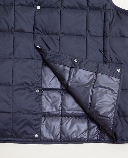 【TAION/タイオン】 Vネックインナーダウンベスト 詳細画像 ダークブラウン 5