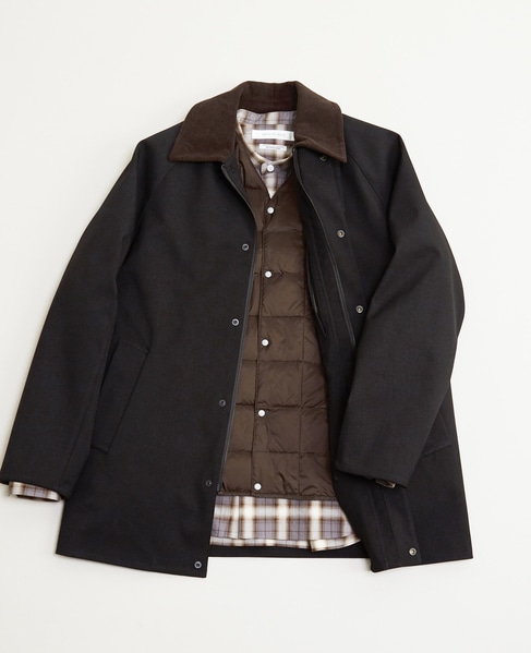 【TAION/タイオン】 Vネックインナーダウンベスト 詳細画像 ダークブラウン 9