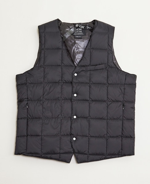 【TAION/タイオン】Vネックダウンジレ 詳細画像 ダークネイビー 13