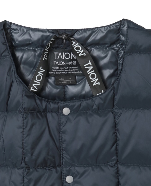 【TAION/タイオン】クルーネックインナーダウンベスト 詳細画像 ダークネイビー 14