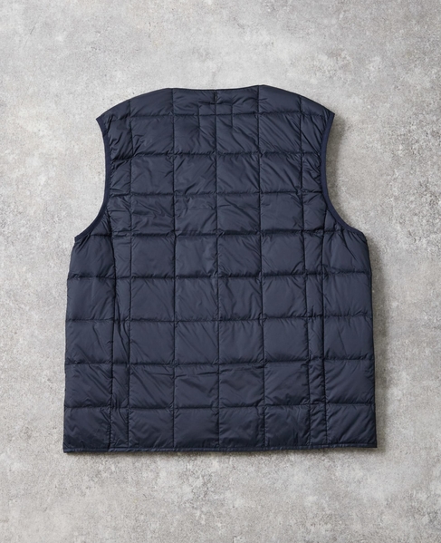 【TAION/タイオン】クルーネックインナーダウンベスト 詳細画像 ダークネイビー 4