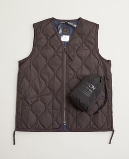 【TAION/タイオン】ミリタリー Vネックジップ ダウンベスト