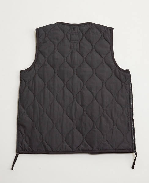 【TAION/タイオン】ミリタリー Vネックジップ ダウンベスト 詳細画像 ダークブラウン 7