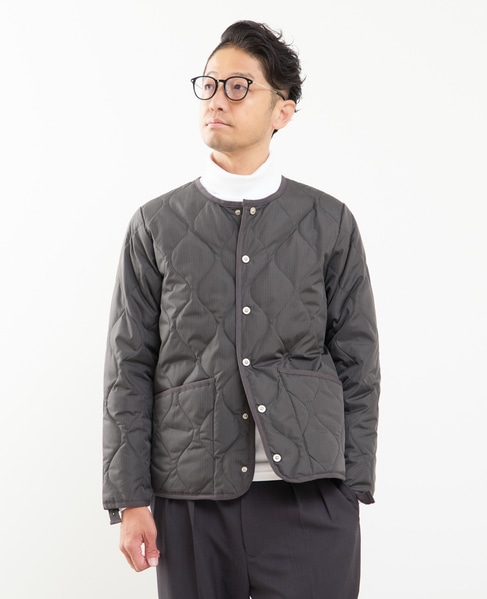 【TAION/タイオン】ミリタリー クルーネック ダウンジャケット 詳細画像 チャコールグレー 16