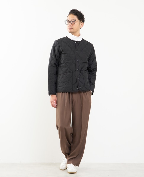 【TAION/タイオン】ミリタリー クルーネック ダウンジャケット 詳細画像 チャコールグレー 22